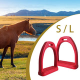 Maxbell 2Pcs Horse Riding Stirrups Non Slip Tool Rubber Pad for Horse Riding Outdoor L 11.8cmx11cm