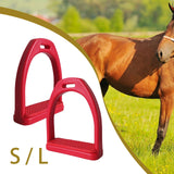 Maxbell 2Pcs Horse Riding Stirrups Non Slip Tool Rubber Pad for Horse Riding Outdoor L 11.8cmx11cm