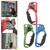 Maxbell Climbing Rope Ascender Tool for 8mm-12mm Rope Rappelling Rock Climbing Red Left Hand