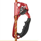 Maxbell Climbing Rope Ascender Tool for 8mm-12mm Rope Rappelling Rock Climbing Red Left Hand