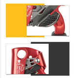 Maxbell Climbing Rope Ascender Tool for 8mm-12mm Rope Rappelling Rock Climbing Red Left Hand