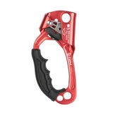 Maxbell Climbing Rope Ascender Tool for 8mm-12mm Rope Rappelling Rock Climbing Red Left Hand