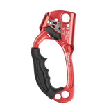 Maxbell Climbing Rope Ascender Tool for 8mm-12mm Rope Rappelling Rock Climbing Red Left Hand