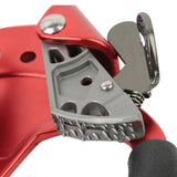 Maxbell Climbing Rope Ascender Tool for 8mm-12mm Rope Rappelling Rock Climbing Red Left Hand