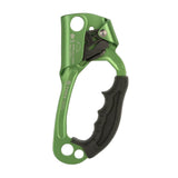 Maxbell Climbing Rope Ascender Tool for 8mm-12mm Rope Rappelling Rock Climbing Green Right Hand