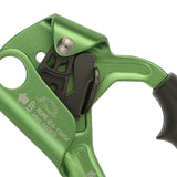 Maxbell Climbing Rope Ascender Tool for 8mm-12mm Rope Rappelling Rock Climbing Green Right Hand