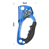 Maxbell Climbing Rope Ascender Tool for 8mm-12mm Rope Rappelling Rock Climbing Blue Right Hand