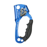 Maxbell Climbing Rope Ascender Tool for 8mm-12mm Rope Rappelling Rock Climbing Blue Right Hand