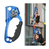 Maxbell Climbing Rope Ascender Tool for 8mm-12mm Rope Rappelling Rock Climbing Blue Right Hand