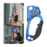 Maxbell Climbing Rope Ascender Tool for 8mm-12mm Rope Rappelling Rock Climbing Blue Right Hand