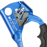 Maxbell Climbing Rope Ascender Tool for 8mm-12mm Rope Rappelling Rock Climbing Blue Right Hand