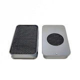 Maxbell Mini Stove Portable Camp Stove for Hiking Outdoor Activities Barbecue Argent
