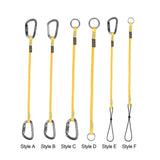 Maxbell Climbing Elastic Rope Lanyard Strong for Outdoor Sports Rappelling Gear Style A