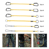 Maxbell Climbing Elastic Rope Lanyard Strong for Outdoor Sports Rappelling Gear Style A