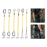 Maxbell Climbing Elastic Rope Lanyard Strong for Outdoor Sports Rappelling Gear Style A