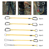 Maxbell Climbing Elastic Rope Lanyard Strong for Outdoor Sports Rappelling Gear Style A