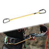 Maxbell Climbing Elastic Rope Lanyard Strong for Outdoor Sports Rappelling Gear Style A