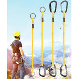 Maxbell Climbing Elastic Rope Lanyard Strong for Outdoor Sports Rappelling Gear Style B