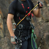 Maxbell Climbing Elastic Rope Lanyard Strong for Outdoor Sports Rappelling Gear Style B