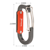 Maxbell Locking Carabiner Quick Link Durable for Rock Climbing Wind Work Exploring