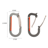 Maxbell Locking Carabiner Quick Link Durable for Rock Climbing Wind Work Exploring