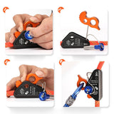Maxbell Climbing Rope Grab Ascender Fall Protection Riser Adjuster for Rock Climbing