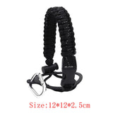 Maxbell Wide Mouth Bottle Paracord Handle Cord Braided Rope 12/18/21/24/32/40/64oz Black White dot