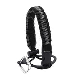 Maxbell Wide Mouth Bottle Paracord Handle Cord Braided Rope 12/18/21/24/32/40/64oz Black Gray