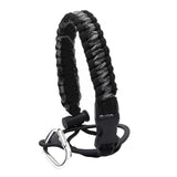 Maxbell Wide Mouth Bottle Paracord Handle Cord Braided Rope 12/18/21/24/32/40/64oz Black Gray