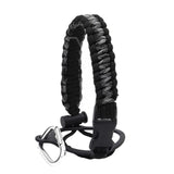 Maxbell Wide Mouth Bottle Paracord Handle Cord Braided Rope 12/18/21/24/32/40/64oz Black Gray