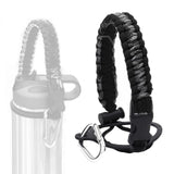 Maxbell Wide Mouth Bottle Paracord Handle Cord Braided Rope 12/18/21/24/32/40/64oz Black Gray