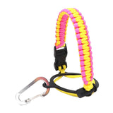 Maxbell Wide Mouth Bottle Paracord Handle Cord Braided Rope 12/18/21/24/32/40/64oz Pink Yellow