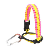 Maxbell Wide Mouth Bottle Paracord Handle Cord Braided Rope 12/18/21/24/32/40/64oz Pink Yellow