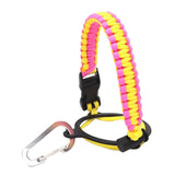 Maxbell Wide Mouth Bottle Paracord Handle Cord Braided Rope 12/18/21/24/32/40/64oz Pink Yellow