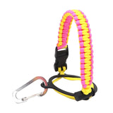 Maxbell Wide Mouth Bottle Paracord Handle Cord Braided Rope 12/18/21/24/32/40/64oz Pink Yellow