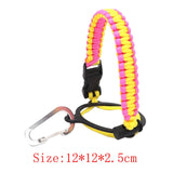 Maxbell Wide Mouth Bottle Paracord Handle Cord Braided Rope 12/18/21/24/32/40/64oz Pink Yellow