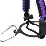 Maxbell Wide Mouth Bottle Paracord Handle Cord Braided Rope 12/18/21/24/32/40/64oz Black and Violet