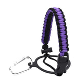 Maxbell Wide Mouth Bottle Paracord Handle Cord Braided Rope 12/18/21/24/32/40/64oz Black and Violet