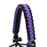 Maxbell Wide Mouth Bottle Paracord Handle Cord Braided Rope 12/18/21/24/32/40/64oz Black and Violet