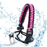 Maxbell Wide Mouth Bottle Paracord Handle Cord Braided Rope 12/18/21/24/32/40/64oz Black and Pink Camo