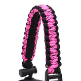 Maxbell Wide Mouth Bottle Paracord Handle Cord Braided Rope 12/18/21/24/32/40/64oz Black and Pink Camo