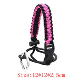 Maxbell Wide Mouth Bottle Paracord Handle Cord Braided Rope 12/18/21/24/32/40/64oz Black and Pink Camo