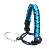 Maxbell Wide Mouth Bottle Paracord Handle Cord Braided Rope 12/18/21/24/32/40/64oz Blue