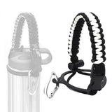 Maxbell Wide Mouth Bottle Paracord Handle Cord Braided Rope 12/18/21/24/32/40/64oz Black White