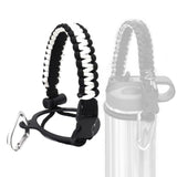 Maxbell Wide Mouth Bottle Paracord Handle Cord Braided Rope 12/18/21/24/32/40/64oz Black White