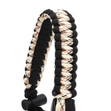 Maxbell Wide Mouth Bottle Paracord Handle Cord Braided Rope 12/18/21/24/32/40/64oz Black Beige