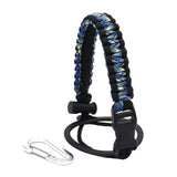 Maxbell Wide Mouth Bottle Paracord Handle Cord Braided Rope 12/18/21/24/32/40/64oz Black Camo