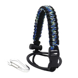 Maxbell Wide Mouth Bottle Paracord Handle Cord Braided Rope 12/18/21/24/32/40/64oz Black Camo