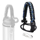 Maxbell Wide Mouth Bottle Paracord Handle Cord Braided Rope 12/18/21/24/32/40/64oz Black Camo