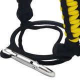 Maxbell Wide Mouth Bottle Paracord Handle Cord Braided Rope 12/18/21/24/32/40/64oz Black Yellow